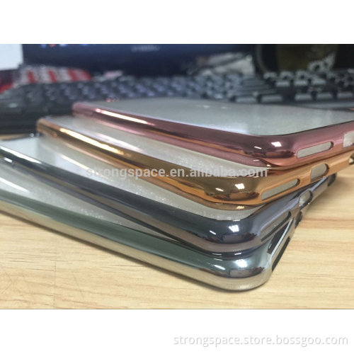 2016 Luxury Silicom and metal Material iPhones Compatible Brand TPU Silicone Case for Apple iPhone 6/ 6S